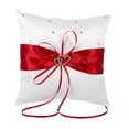 thumbnail image 4 of OTVIAP Ring Bearer Pillow, Wedding Ring Cushion,4 Colors Wedding Ring Bearer Holder Pillow Cushion With Bowknot Stain Double Hearts Diamonds, 4 of 5