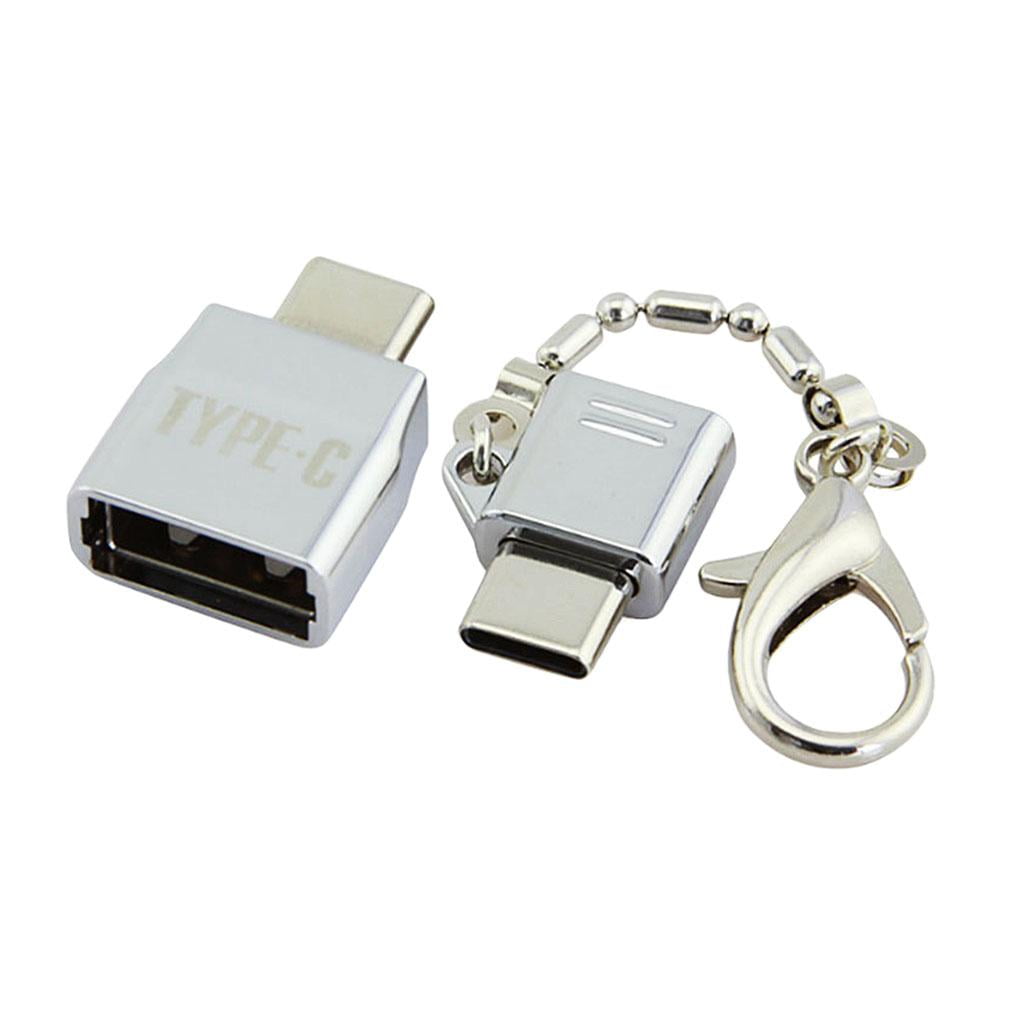 Adapters With Keychains , (Male) To Micro USB (Female) And USB 2.0