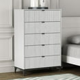 thumbnail image 2 of Galano Zaffy 5-Drawer Dusty Grey Oak Chest of Drawers (46.4 in. H x 30.7 in. W x 15.6 in. D), 2 of 9
