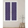 thumbnail image 2 of Window Privacy Film Halloween Stained Glass Window Film Decorative Sun Block Window Cover Purple Black Haunted-House Fall Seasonal Window Clings Static Adhesive Sticker for Bathroom 17.7"x78.7", 2 of 7