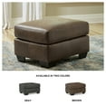 thumbnail image 5 of Signature Design by Ashley Bladen Faux Leatehr Ottoman, Brown, 5 of 6
