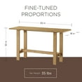 thumbnail image 4 of Maven Lane Hera Table Console Moderne en Bois, Fini Naturel Vieilli, 4 of 6