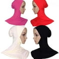 thumbnail image 4 of Bonnet pour Femmes, Foulard Musulman, Hijab, Foulard, Noir Minuit, 4 of 6