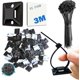 thumbnail image 1 of Bridas de cable negras resistentes de 3/4", 100 unidades, con 100 bridas de 8" y tornillos. Abrazaderas adhesivas para cables para exteriores. Sujetadores de cables autoadhesivos., 1 of 5