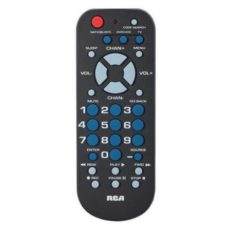 Universal 3-Device Palm-Size Remote Control