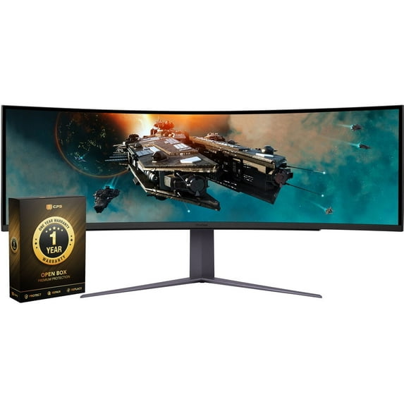 Open Box LG 49GR85DC-B 49" Curved UltraGear DQHD 1ms 240Hz Monitor VESA DisplayHDR 1000 with 1 Year CPS Premium Warranty Pack