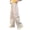 Beige, variant on THJRPQJFD Girls Wide Leg Cargo Pants Lightweight Quick Dry Loose Fit Trousers Elastic Waist Casual Track Pants Summer Parachute Preppy School Clothes