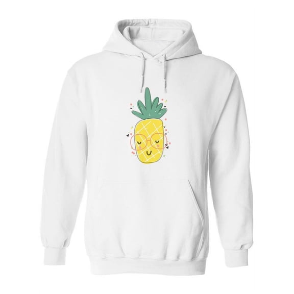 Happy Pineapple  Hoodie Women -Image by Shutterstock, Female Small
