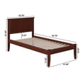 thumbnail image 2 of Leo & Lacey Madison Twin XL Solid Wood Platform Bed in Walnut, 2 of 2