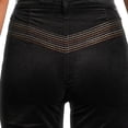 thumbnail image 5 of Mother Women's The Smooth Hustler Metallic Embroidered Velour Wide Kick Flare, 5 of 7