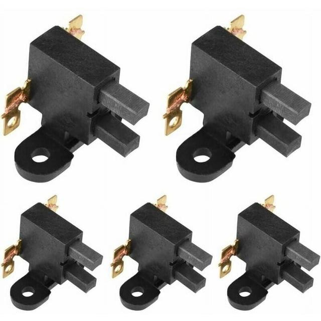 Paquete de 5 escobillas de carbón Desiderio 168F Carbon Black para generador de gasolina de 2 kW a 3 kW