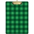 thumbnail image 1 of FMSHPON Plaid Green Clipboard Hardboard Wood Nursing Clip Board and Pull for Standard A4 Letter 13x9 inches, 1 of 8