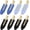 Black Blue, variant on 8 count No bend Hair Clips No Crease  Hair Clip Duckbill Clip No Dent Creaseless  Hair Barrettes for Salon Hairstyle Women Girls  Accessories (Yellow)