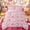 Pink, variant on Erosebridal Yellow Softball Sport Queen Comforter Set, Gold Stars Print Bedding Comforter Set for Boys and Girls, 3pcs