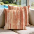 thumbnail image 2 of Pillow Covers 18x18 Set of 2, Orange Beige Ombre Square Throw Pillow Covers for Couch/Sofa/Living Room, Modern Abstract Art Oil Painting Decorative Soft Pillowcases for Couch Throw Pillows, 2 of 9
