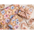 thumbnail image 4 of Floral Gift Wrapping Paper, Watercolor Flower Kraft Paper Roll, Mini Roll Wrapping Paper for Women, Spring and Birthday Multicolor, 4 of 6