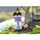 thumbnail image 2 of Micro Paisaje Mini Resina Bonsai Hada Jardín Decoración Púrpura Señal De La Calle Sunnimix Miniatura, 2 of 7