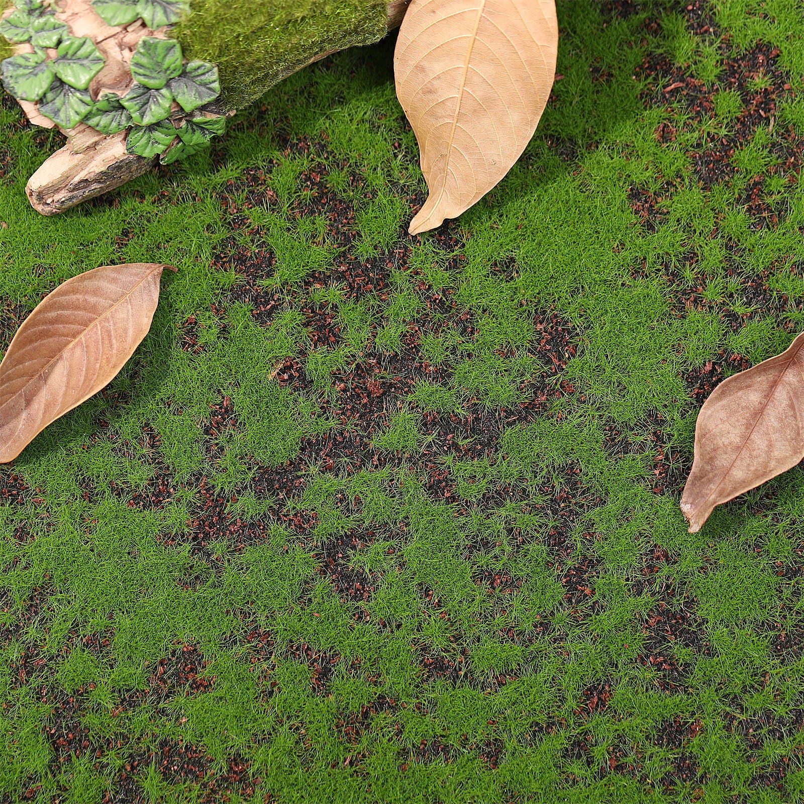 RENACLIPY Soft Artificial Turf Green Moss Mat, Faux Grass Rug for Home, Patio, Garden Decoration and Landscaping