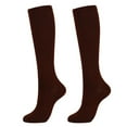 thumbnail image 4 of Brown Stockings 5 Pairs Sock Compression Socks Knee High Support Stockings for Men Women, 4 of 5
