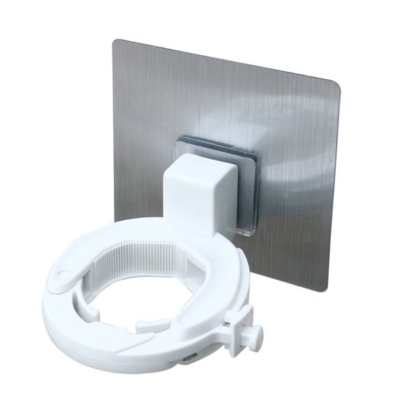 PAMINGONO Adhesive Bottle Hooks Storage Rack ABS 1Pack Moisture Proof Bathroom Use