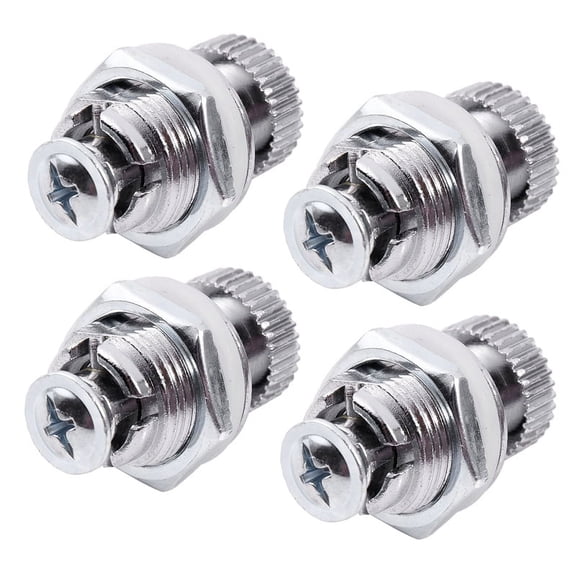 4X Lever Lock for Furniture, with Round Knob, External Thread 1.7 cm
