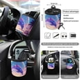 thumbnail image 5 of LedBack Dolphin Rainbow Print Full Set Car Seat Covers with Accessories Universal Car Front and Rear Seat Covers for Truck Sedan Vehicle, Decorative Auto Interior Accessories, Set of 15, 5 of 7