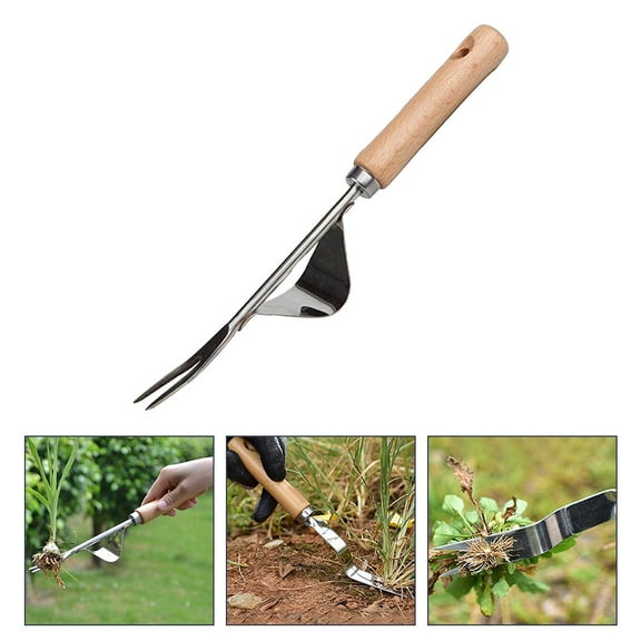 OATIPHO Garden Hand Fork Weeding Tool Iron for Gardening 1Pcs