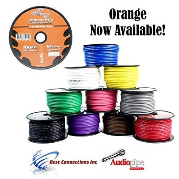 12 GA GAUGE 25 FT PRIMARY AUTO REMOTE POWER GROUND WIRE CABLE KIT YELLOW 