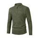 thumbnail image 3 of Suéter informal de manga larga con cuello alto y cremallera para hombre Pompotops  oipoqjl39510, 3 of 5