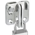 thumbnail image 1 of 3 Pcs Sliding Door Lock Padlock Hasp Door Lock Latch Buckle Lock Anti-theft Hook, Stainless Steel Brushed Finish, 1 of 5