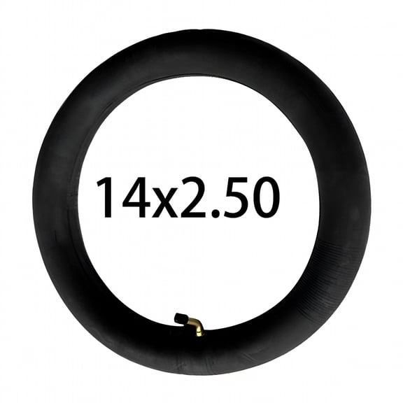 MELIVO 14x2.125/2.50 Butyl Rubber Inner Tube with a Bent Valve Stem for Electric Bike