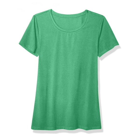 Womens Plus Size T-Shirts, Short Sleeve Shirts for Women Summer Casual Loose Fit Solid Color V Neck T Shirts Tops S-4XL