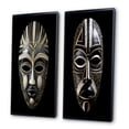 thumbnail image 3 of Designart "Tribal Ethnical Traditional African Mask XI" African Tribal Framed Wall Art Set Of 2 - Black People Gallery Wall Frame Set For Home Decor, 3 of 7