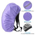 thumbnail image 3 of Unique Bargains 40-50L Waterproof Backpack Rain Cover with Vertical Reflective Strap, M, Purple, 3 of 5