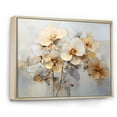 thumbnail image 2 of Designart "Petals Of Elegant Beige And Grey Pansies" Pansies Floater Framed Canvas Prints, 2 of 5