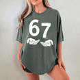 thumbnail image 3 of Funny Six Seven 6 7 Meme Gen Alpha Slang 6 7 Hands Comfort Color Shirt, 3 of 5