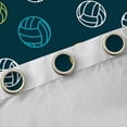 thumbnail image 4 of Feelyou Green Volleyball Print Blackout Curtains Set of 2 (52x84 Each), Ball Sports Lover Window Curtains, Teens Kids Boys Girls Curtains and Drapes, Living Room Curtains Decor, 4 of 6