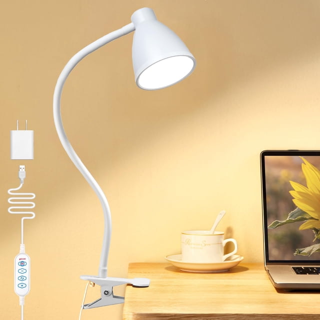 Lámpara de escritorio BOHON Clamp Reading Light 38 LED 10W 1500lm blanca