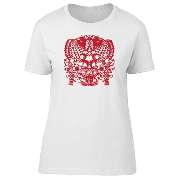 Red Chinese Fishes T-Shirt Men -Image by Shutterstock, Male x-Large