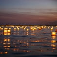 thumbnail image 4 of White & Gold Floating Candle Wish Lanterns - Biodegradable Memorial/Prayer/Wishing River Light (Set of 10), 4 of 4