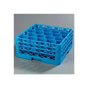 Carlisle Sanitary Maintenance B637504 RW20-214 - Opticlean Newave 20-Compartment Glass Rack with 3 Extenders, Blue