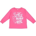 thumbnail image 3 of Inktastic Little Surf Girl with Surfboard Girls Long Sleeve Toddler T-Shirt, 3 of 5