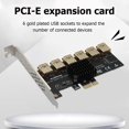 thumbnail image 3 of Tarjeta vertical PCI-E 1 a 6 Hub multiplicador USB 3.0 Tarjeta de expansión de minería BTC, 3 of 6