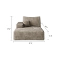 thumbnail image 5 of MAYEERTY Cloud Sectional Sofa, Plush Corduroy Modular Right Side Chaise, No Assembly Required，Camel, 5 of 5