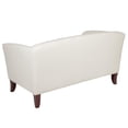 thumbnail image 5 of Scranton & Co Modern LeatherSoft Sloping Arms Loveseat in White, 5 of 7