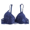 thumbnail image 5 of Woman Sexy Embroidery Lace Padded Push Up Underwear Bra Set Plunge Bra Set, 5 of 5