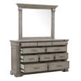 thumbnail image 6 of Madison Ridge 10 Drawer Wood Dresser + Mirror in Gray by Pulaski Furniture, 6 of 9
