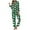 Green, variant on Women Christmas Outfit Women's Festive Santa Printed Long Sleeve Button Front Pocket Pajama Set for Cozy Home Wear and Holiday Comfort Red M