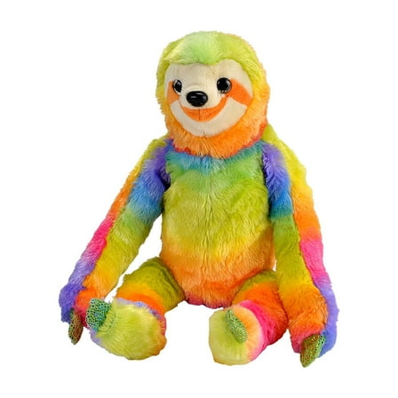 Wild Republic Rainbowkins Sloth Stuffed Animal, 12 Inches
