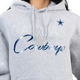 thumbnail image 3 of Women's G-III 4Her by Carl Banks Gray Dallas Cowboys Shadow Logo Fleece Pullover Hoodie, 3 of 3